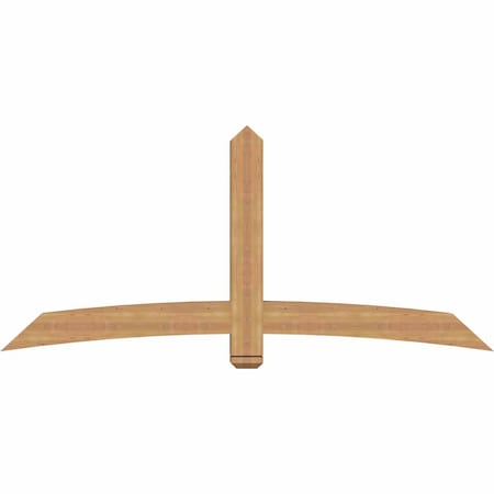 Ekena Millwork Bellingham Timber Gable Bracket, Western Red Cedar, 84"W x 38"H x 5 1/2"D x 5 1/2"F, 11/12 Pitch GBW084X38X0606BEL00SWR